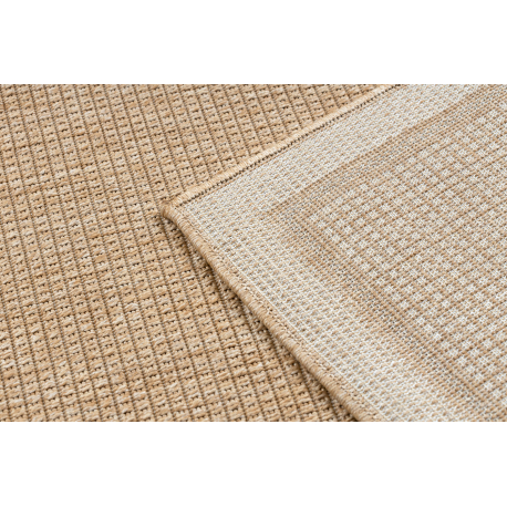 Carpet, runner TIMO 5979 SISAL outdoor frame dark beige - Image 3