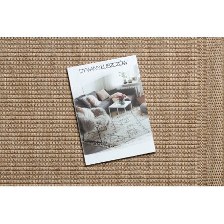 Carpet, runner TIMO 5979 SISAL outdoor frame dark beige - Image 2