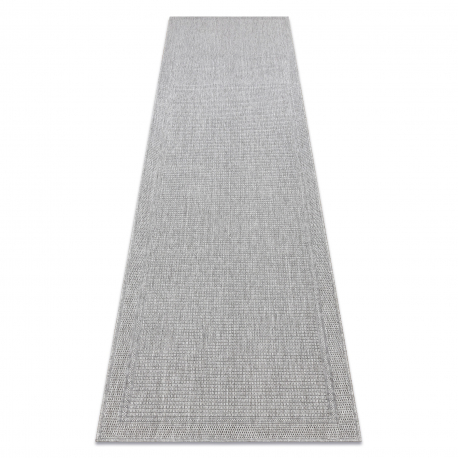 Carpet, runner TIMO 5979 SISAL outdoor frame light grey