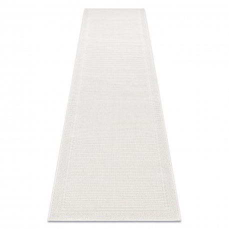 Carpet, runner TIMO 5979 SISAL outdoor frame white