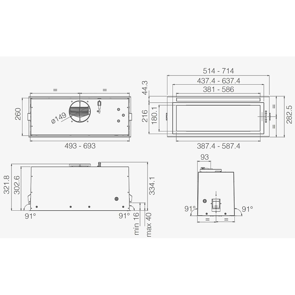 Õhupuhasti ELICA ENTER BL MAT/A/52 - Image 3