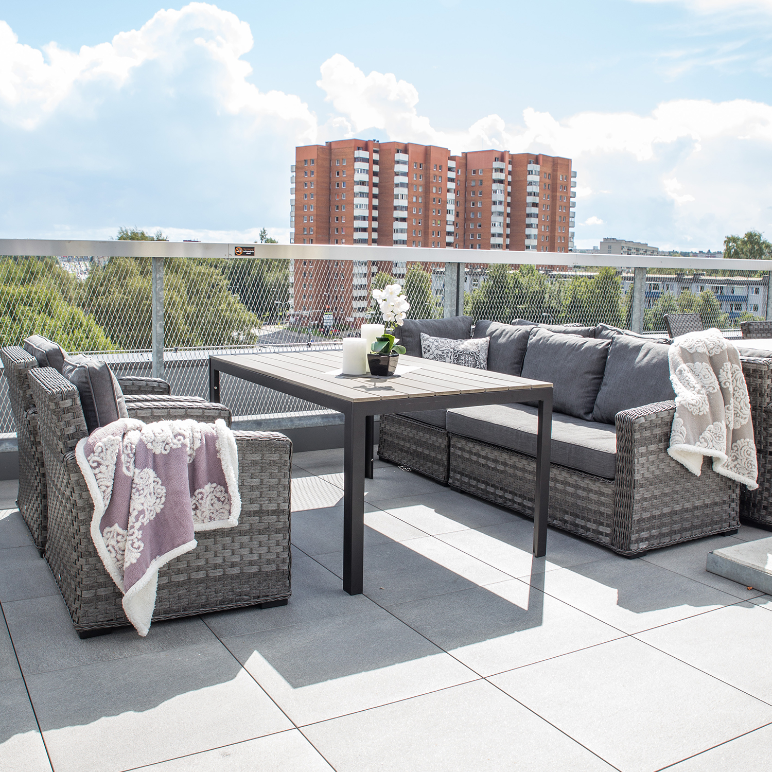 Diivani nurgamoodul GENEVA 81x81xH78 cm, hall