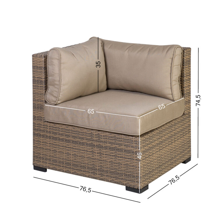 Diivani nurgamoodul SEVILLA, cappuccino - Image 3