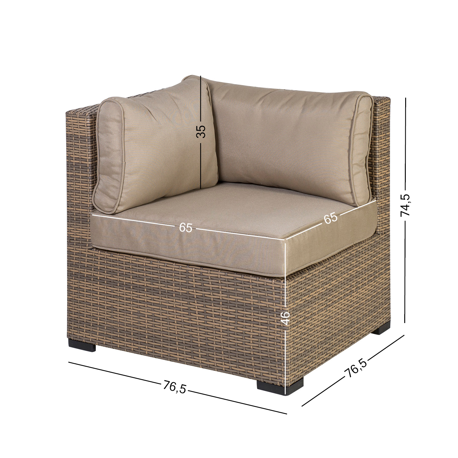 Diivani nurgamoodul SEVILLA, cappuccino