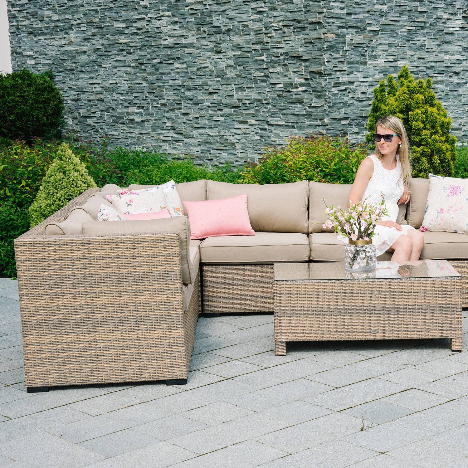 Diivani nurgamoodul SEVILLA, cappuccino