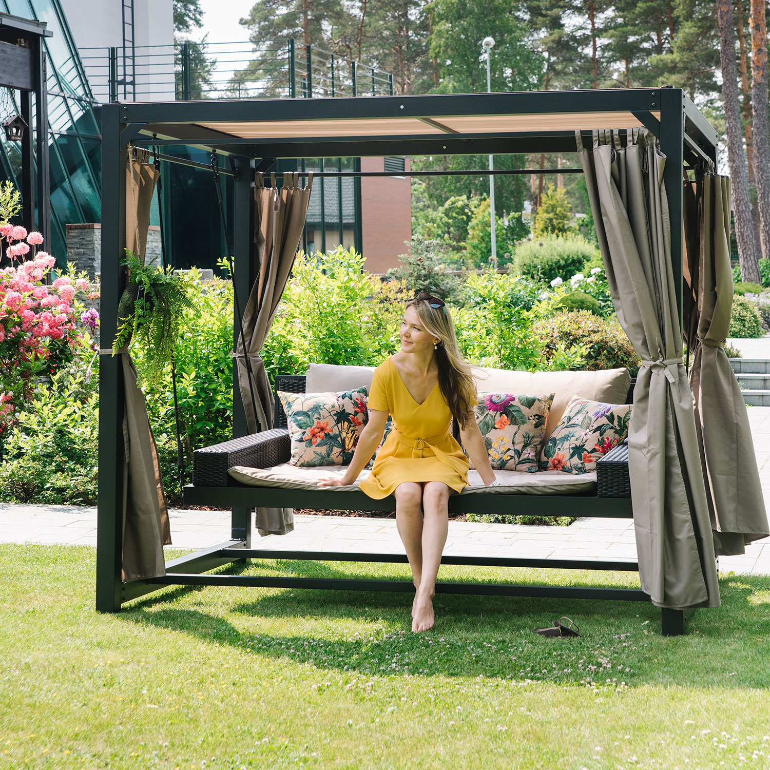 Aiakiik BARCELONA 236x180xH210cm, pruun/beež