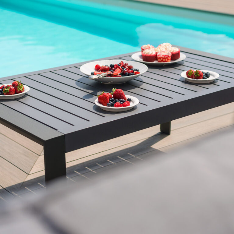 Aiamööblikomplekt TOMSON laud ja nurgadiivan, tumehall - Image 8