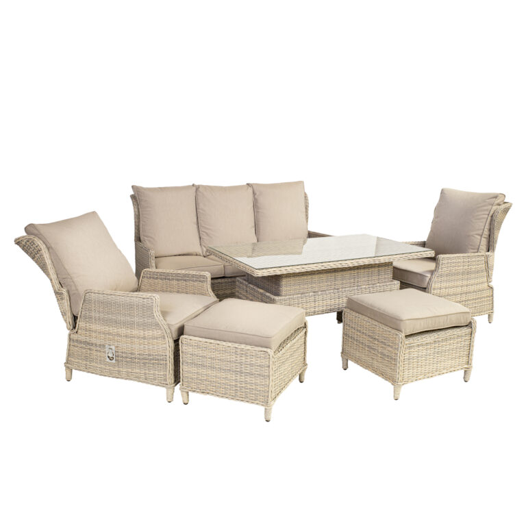 Aiamööblikomplekt BASEL laud, diivan, 2 tooli ja 2 tumbat - Image 8