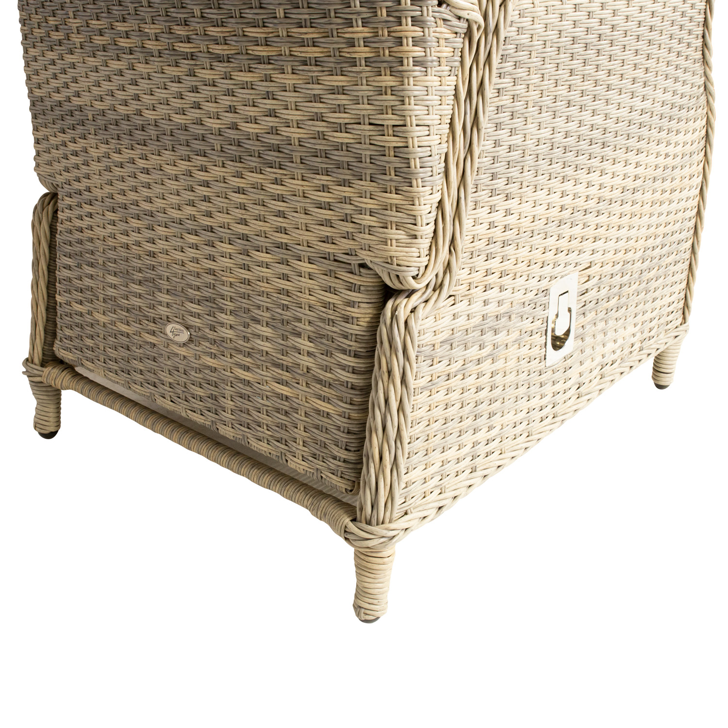 Aiamööblikomplekt BASEL laud, diivan, 2 tooli ja 2 tumbat