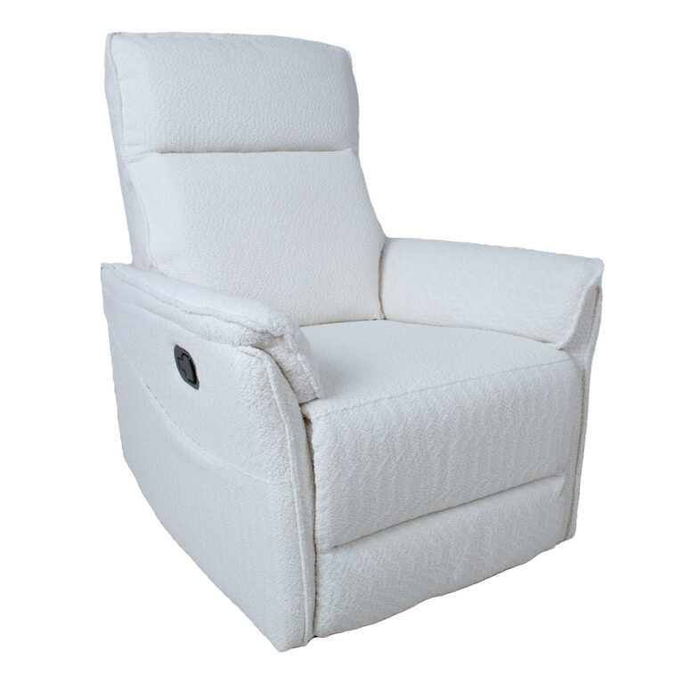 Tugitool GERRY manuaalne recliner 76x92xH101cm, valge
