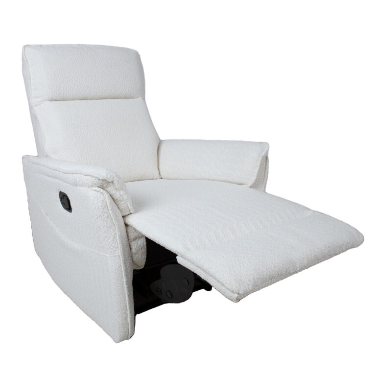 Tugitool GERRY manuaalne recliner 76x92xH101cm, valge - Image 2