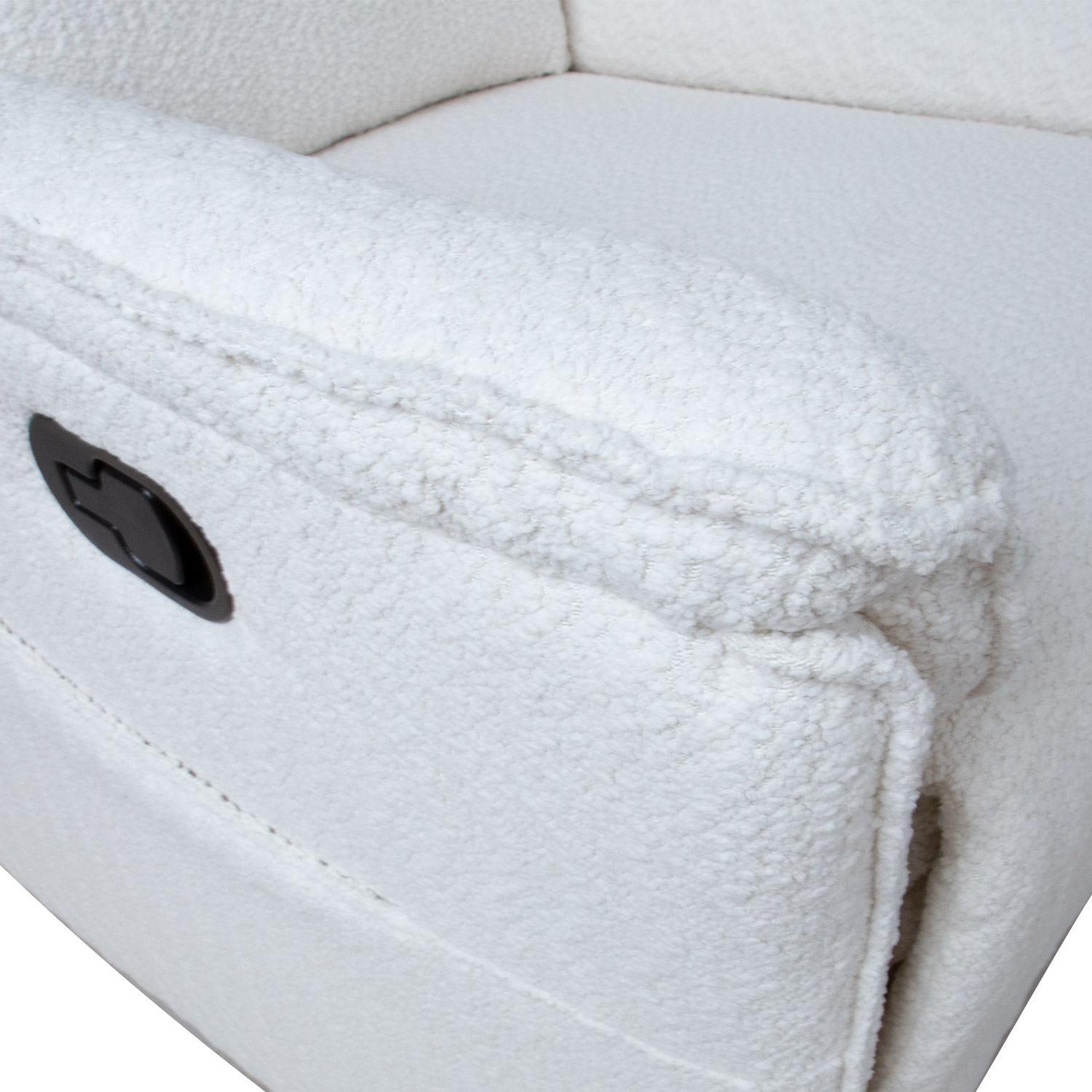 Tugitool GERRY manuaalne recliner 76x92xH101cm, valge