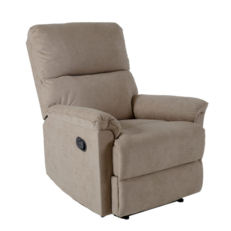 Tugitool GUSTAV manuaalne recliner 80x92xH104cm, tumebeež