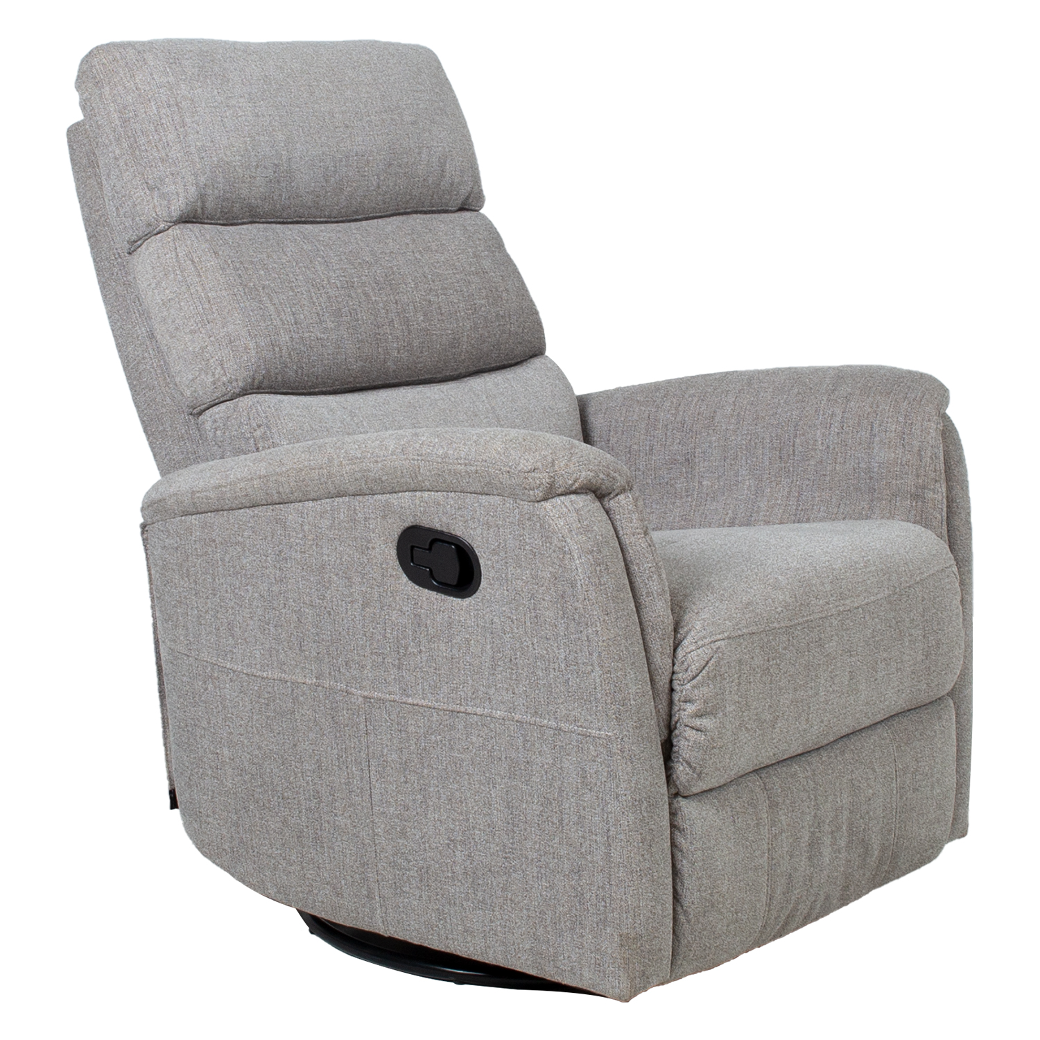 Tugitool BARCLAY kiikuv ja pöörlev manuaalne recliner 79x86xH105cm, helehall