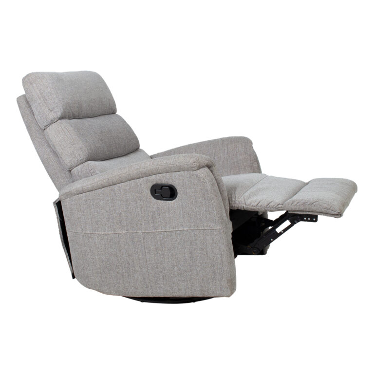Tugitool BARCLAY kiikuv ja pöörlev manuaalne recliner 79x86xH105cm, helehall - Image 5