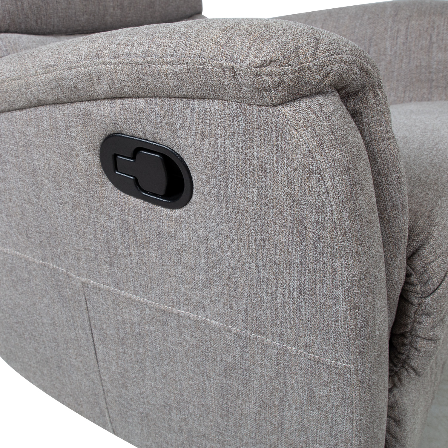 Tugitool BARCLAY kiikuv ja pöörlev manuaalne recliner 79x86xH105cm, helehall