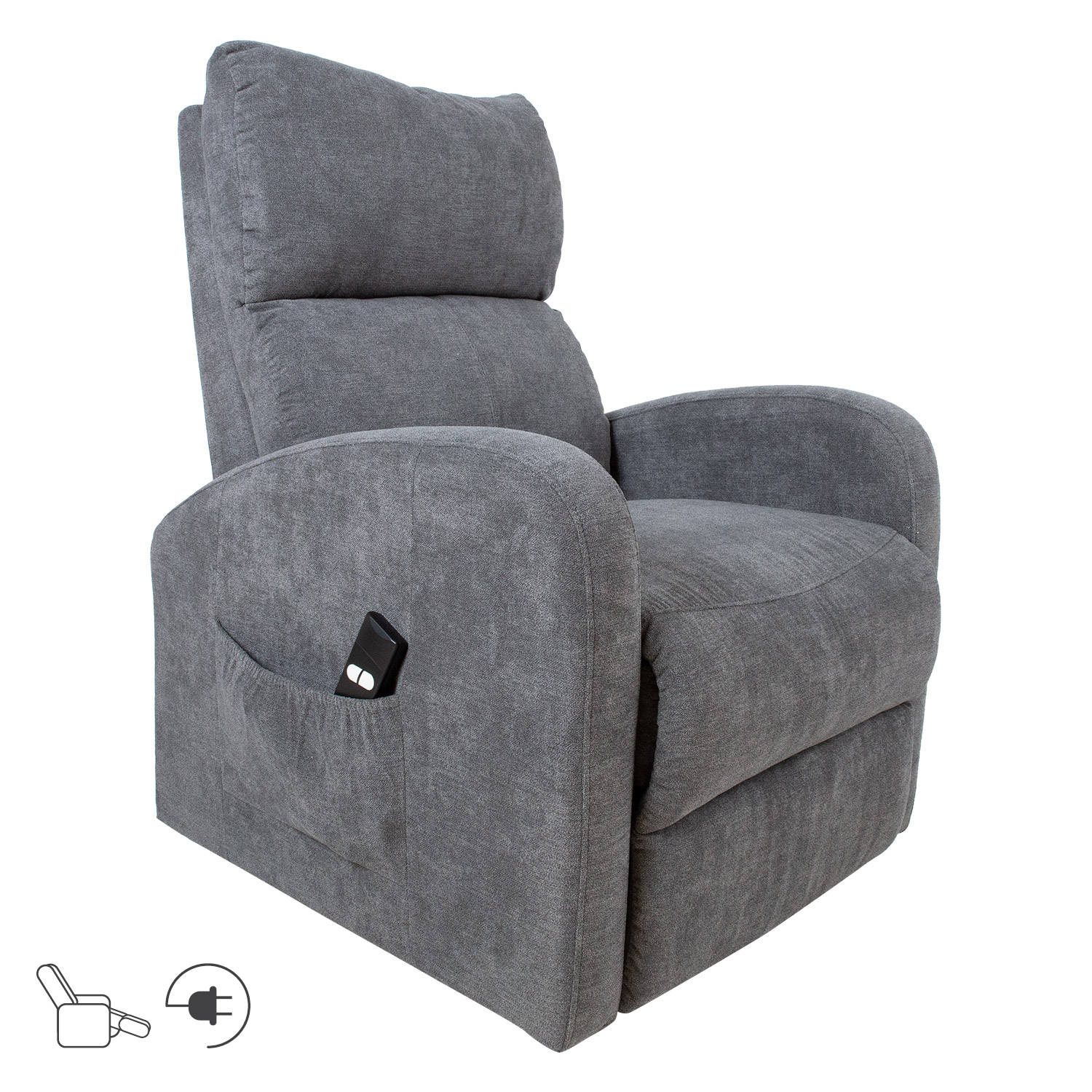 Tugitool BARNY elektriline lift recliner 72x93xH104cm, hall
