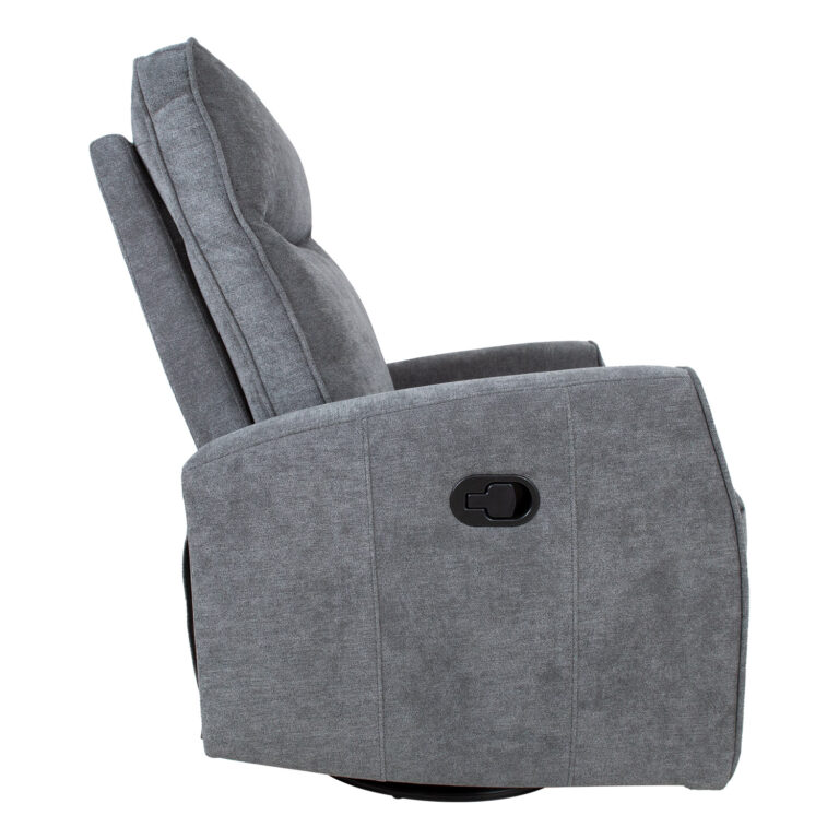 Tugitool EDDY kiikuv ja pöörlev manuaalne recliner 76x96xH103cm, hall - Image 4