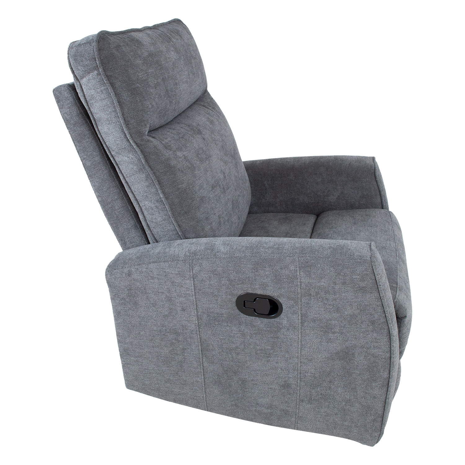 Tugitool EDDY kiikuv ja pöörlev manuaalne recliner 76x96xH103cm, hall