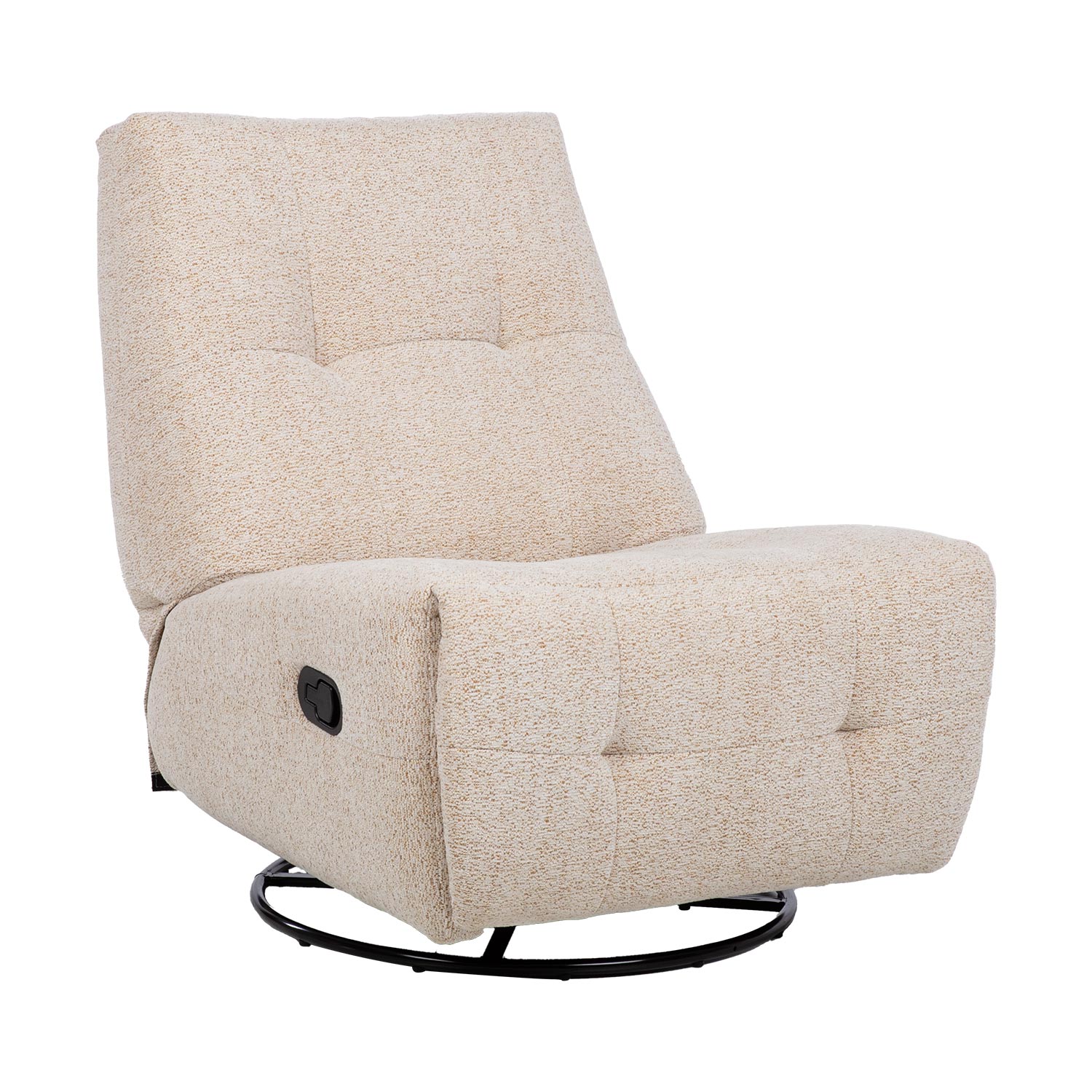 Tugitool WILLA manuaalne recliner, pöörlev ja kiikuv 82x97xH96cm, beež