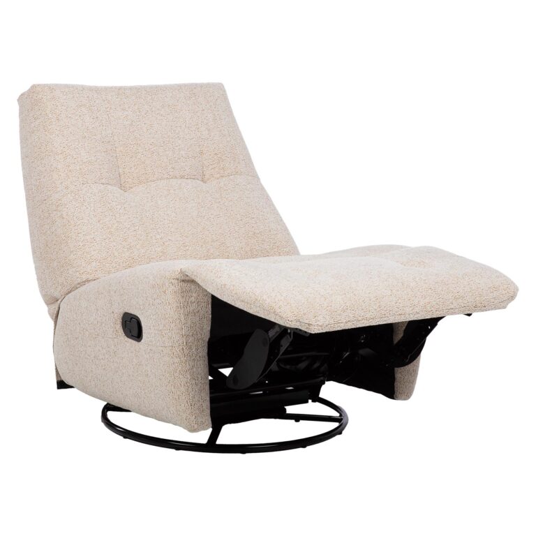 Tugitool WILLA manuaalne recliner, pöörlev ja kiikuv 82x97xH96cm, beež - Image 2