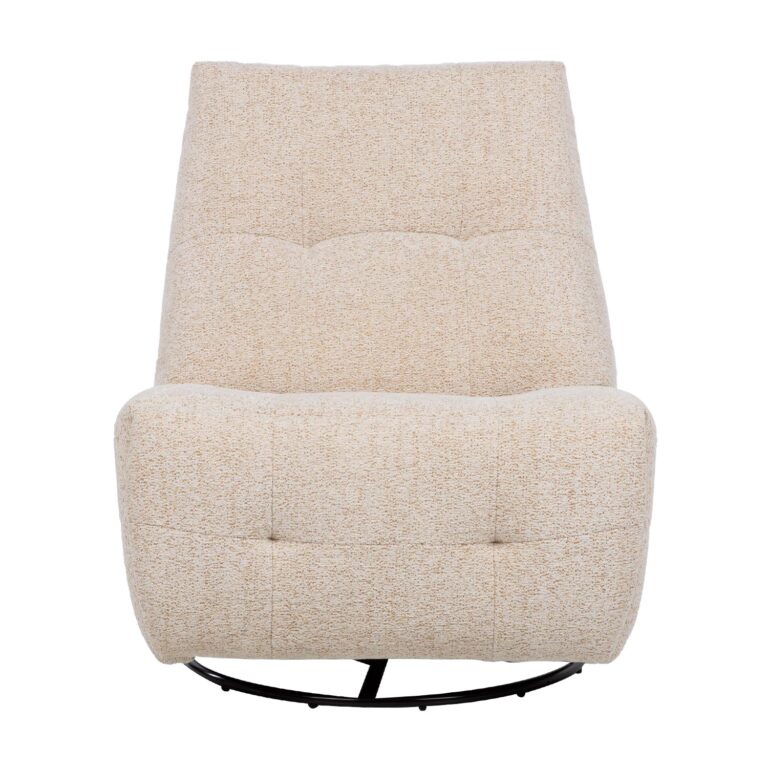 Tugitool WILLA manuaalne recliner, pöörlev ja kiikuv 82x97xH96cm, beež - Image 3