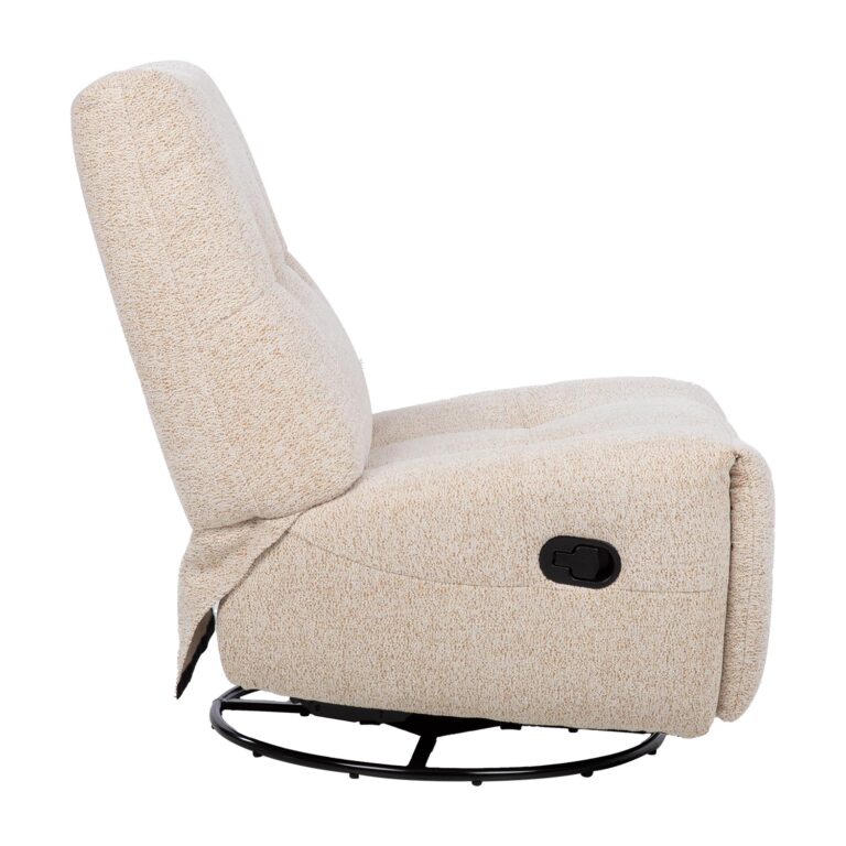Tugitool WILLA manuaalne recliner, pöörlev ja kiikuv 82x97xH96cm, beež - Image 4
