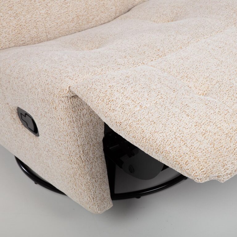 Tugitool WILLA manuaalne recliner, pöörlev ja kiikuv 82x97xH96cm, beež - Image 7