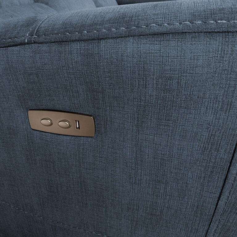 Diivan GASTON 3-kohaline elektriline recliner 206x85xH104cm, sinine - Image 5