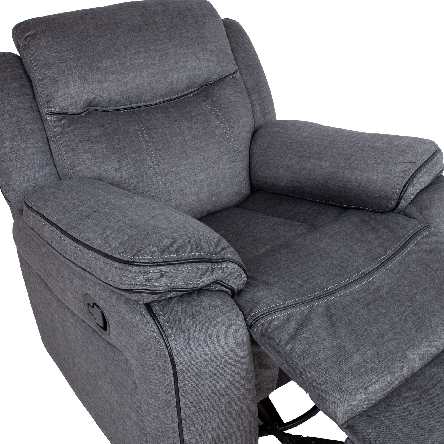 Tugitool GENTRY kiikuv ja pöörlev manuaalne recliner 96x98xH102cm, hall