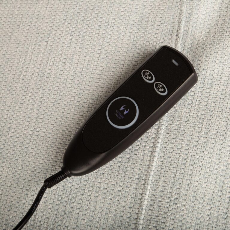 Tugitool KATY elektriline recliner massaažifunktsiooniga 78x97xH100cm, sinakasvalge - Image 6