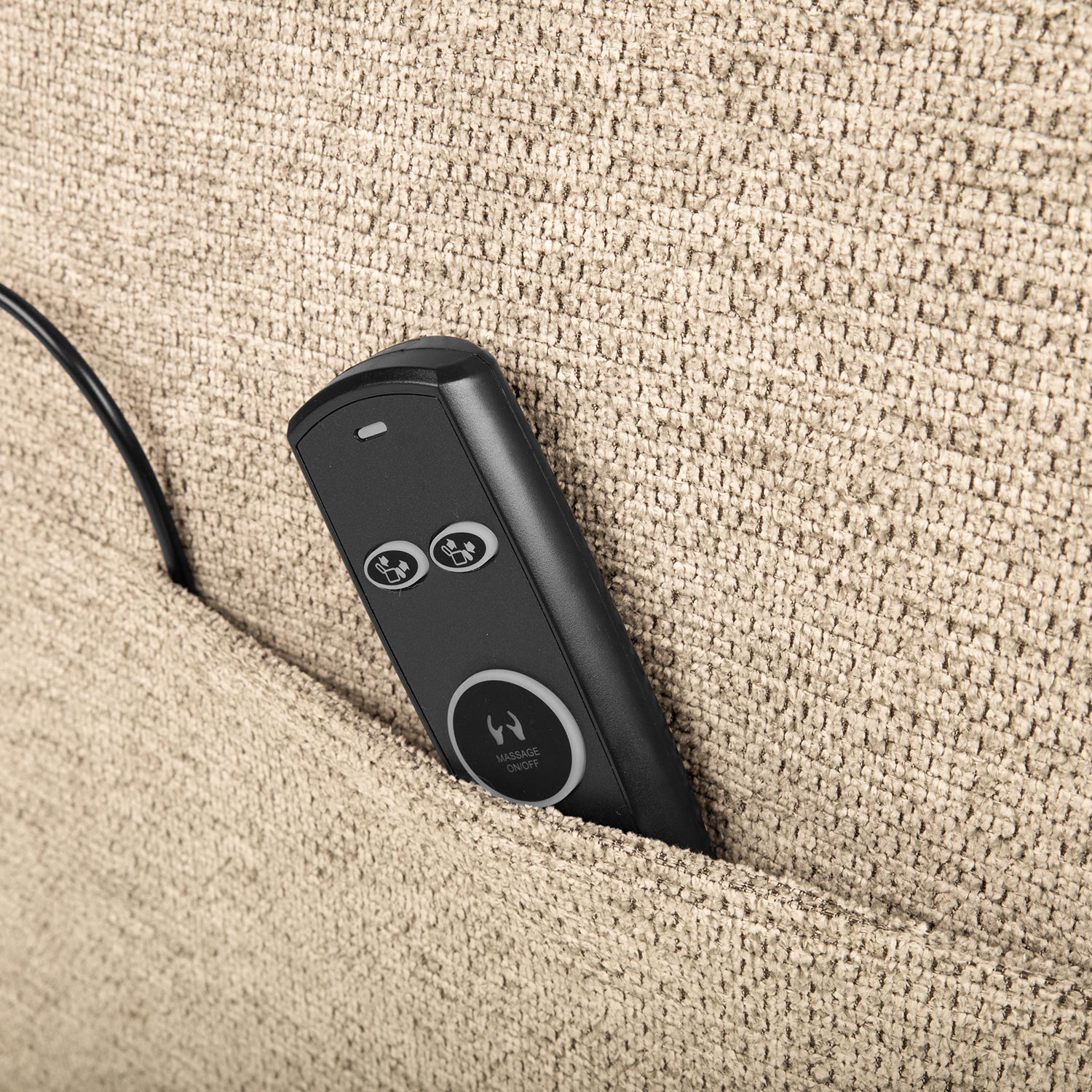 Tugitool KATY elektriline recliner massaažifunktsiooniga 78x97xH100cm, beež