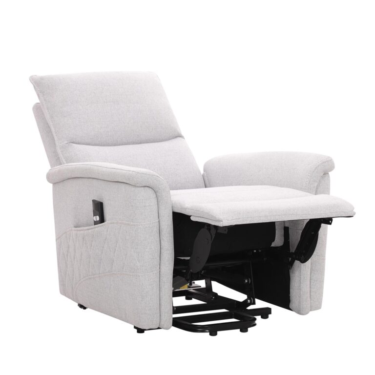 Tugitool GIANNI elektriline lift recliner 85x86xH106cm, hallikasvalge - Image 3