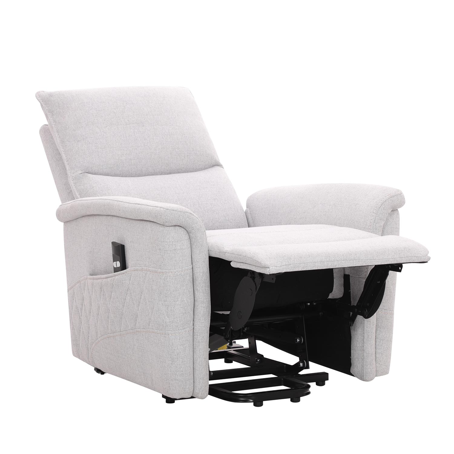 Tugitool GIANNI elektriline lift recliner 85x86xH106cm, hallikasvalge