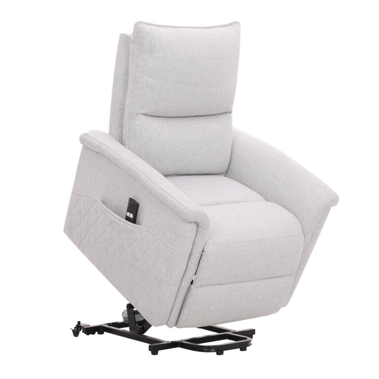 Tugitool GIANNI elektriline lift recliner 85x86xH106cm, hallikasvalge - Image 4