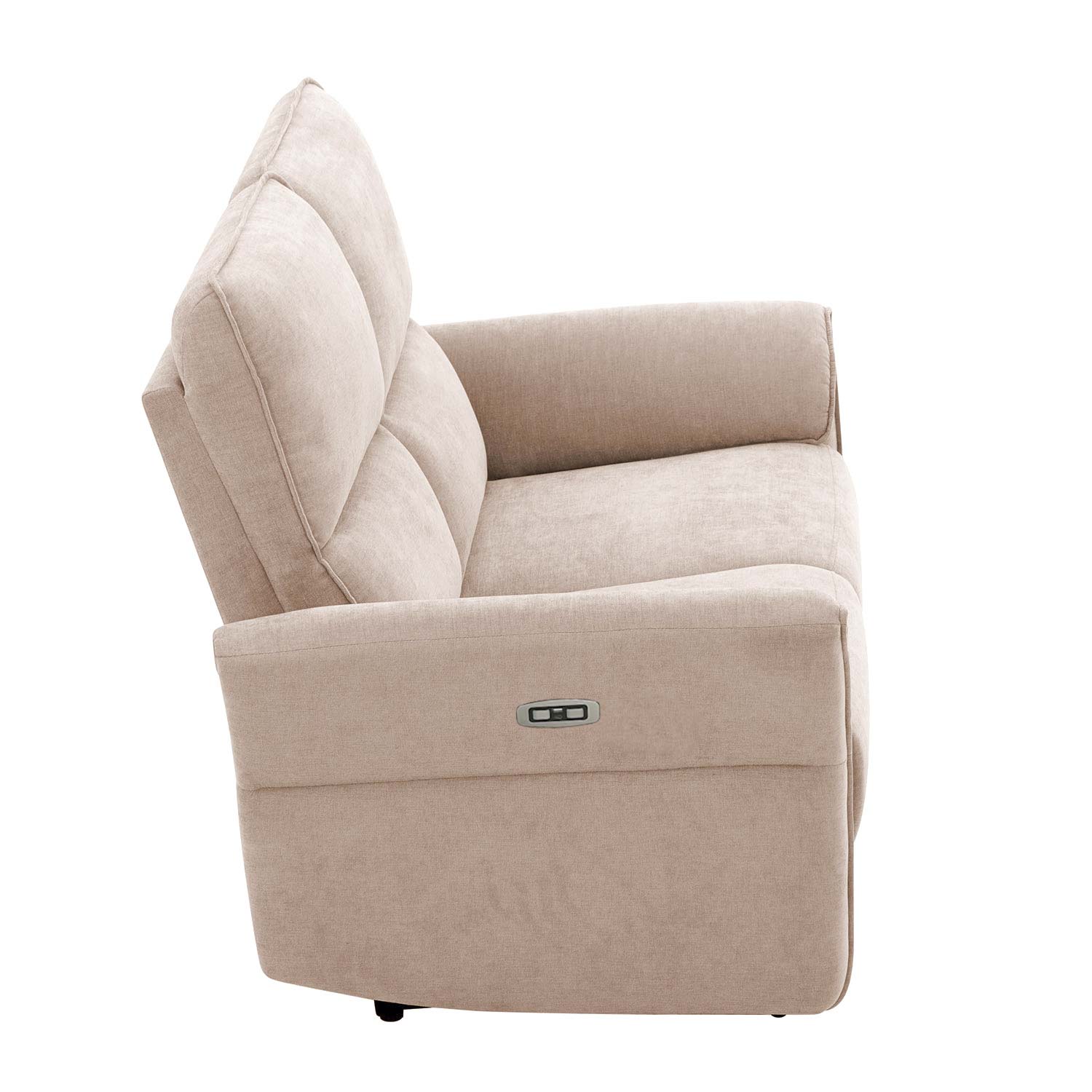 Diivan DAMIKA 2-kohaline elektriline recliner 143x92xH103cm, helepruun