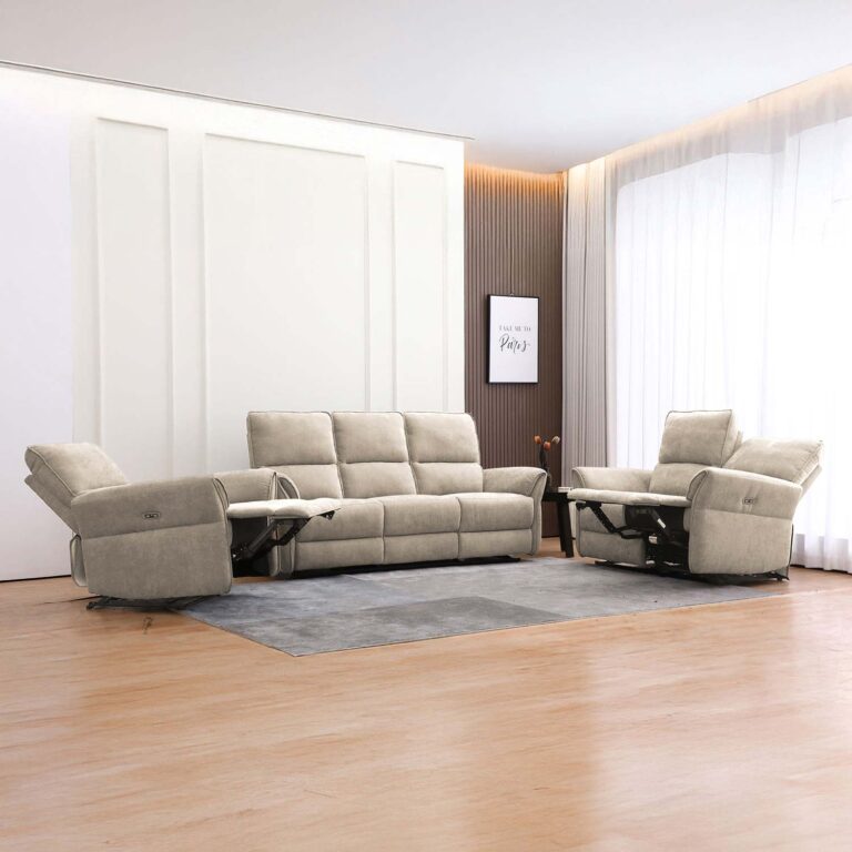 Diivan DAMIKA 2-kohaline elektriline recliner 143x92xH103cm, helepruun - Image 9