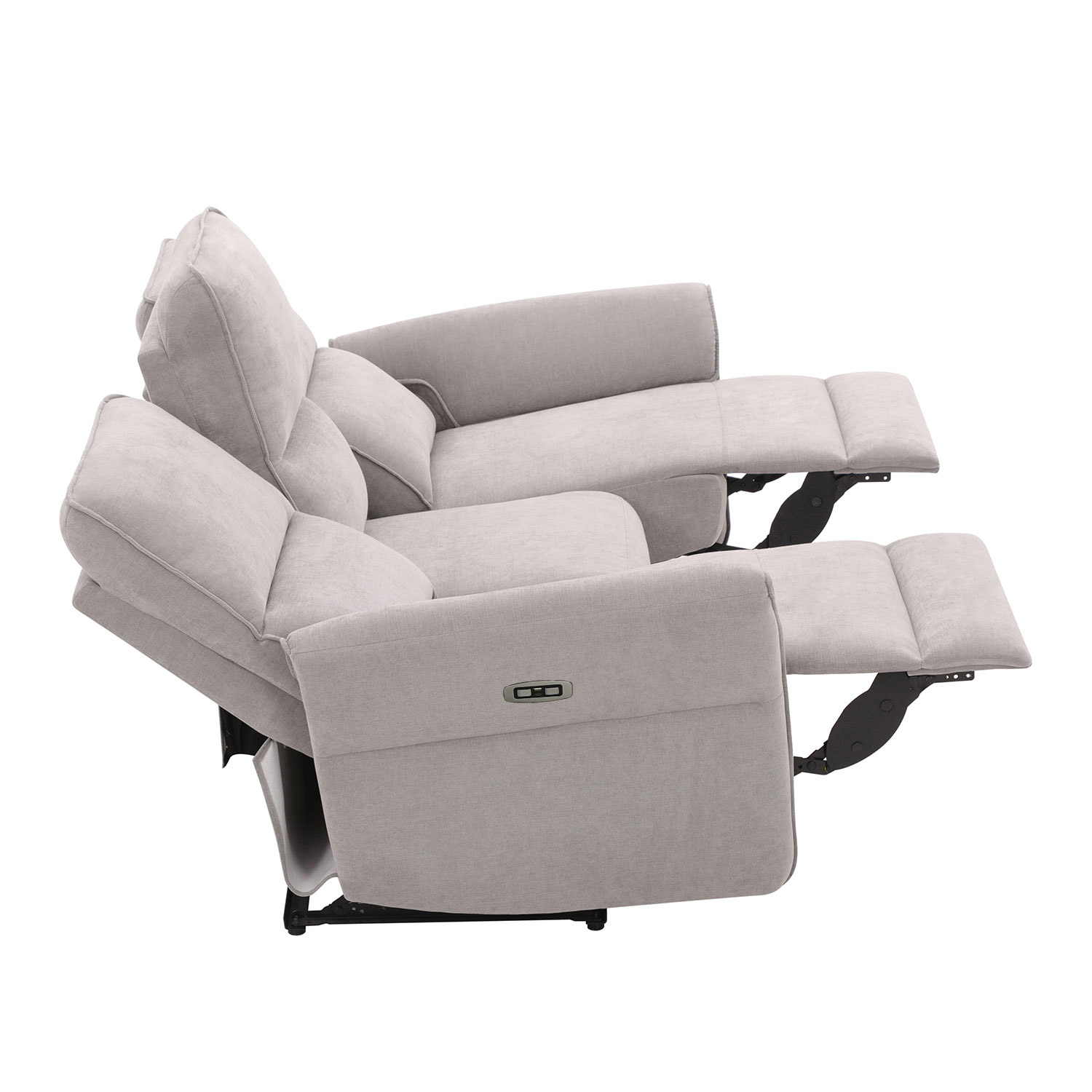 Diivan DAMIKA 3-kohaline elektriline recliner 200x92xH103cm, hall