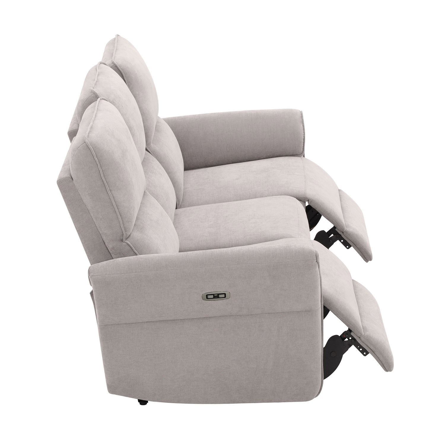 Diivan DAMIKA 3-kohaline elektriline recliner 200x92xH103cm, hall
