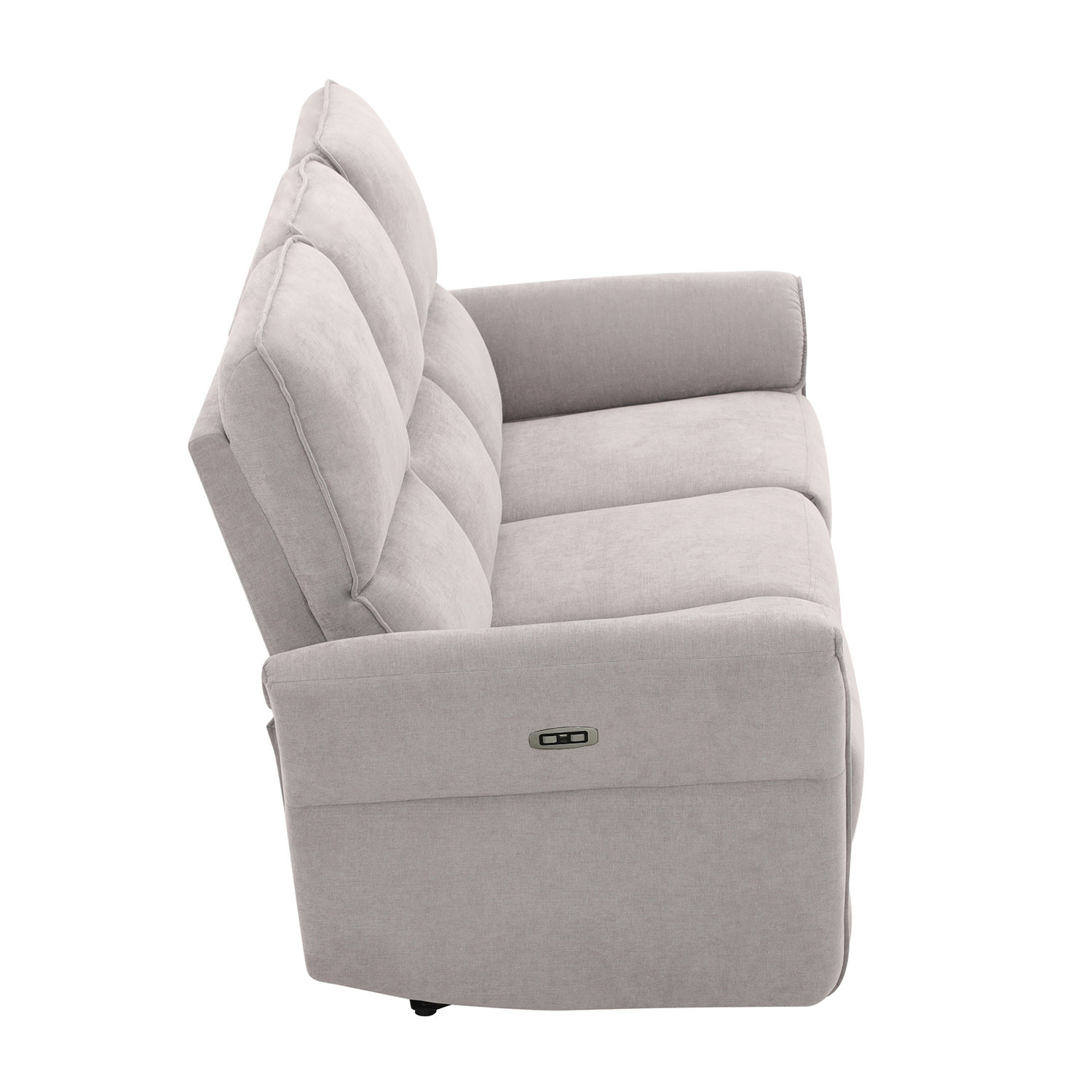 Diivan DAMIKA 3-kohaline elektriline recliner 200x92xH103cm, hall