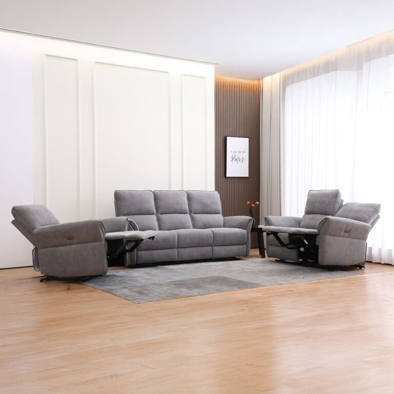 Diivan DAMIKA 3-kohaline elektriline recliner 200x92xH103cm, hall - Image 9