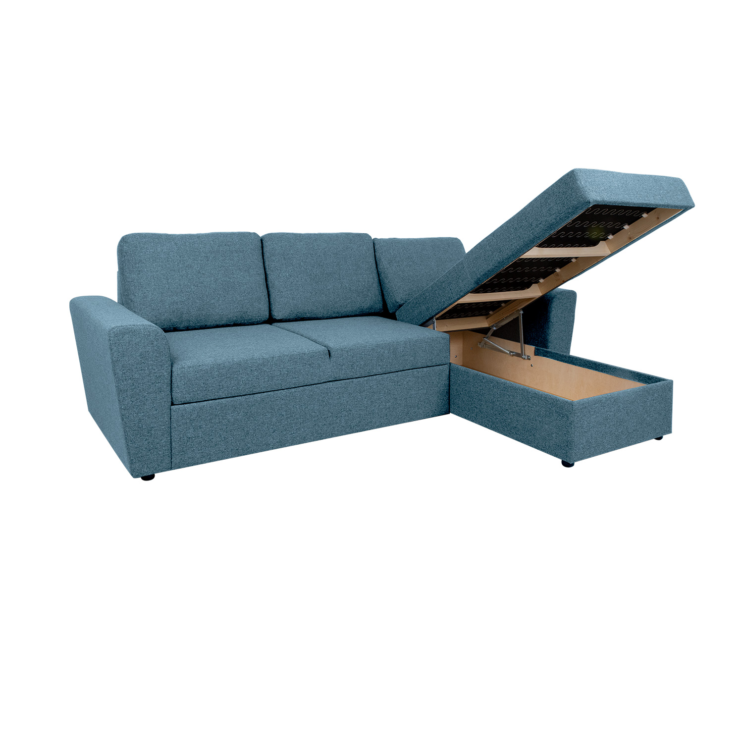 Nurgadiivanvoodi INGMAR 242x168/92xH92cm, helesinine