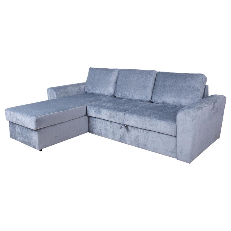 Nurgadiivanvoodi INGMAR 242x168/92xH92cm, sinakashall - Image 9