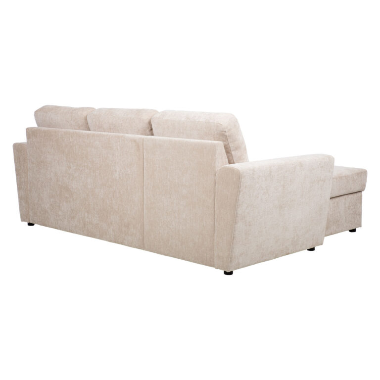 Nurgadiivanvoodi INGA 217x92/160xH92cm, beež sametine - Image 5