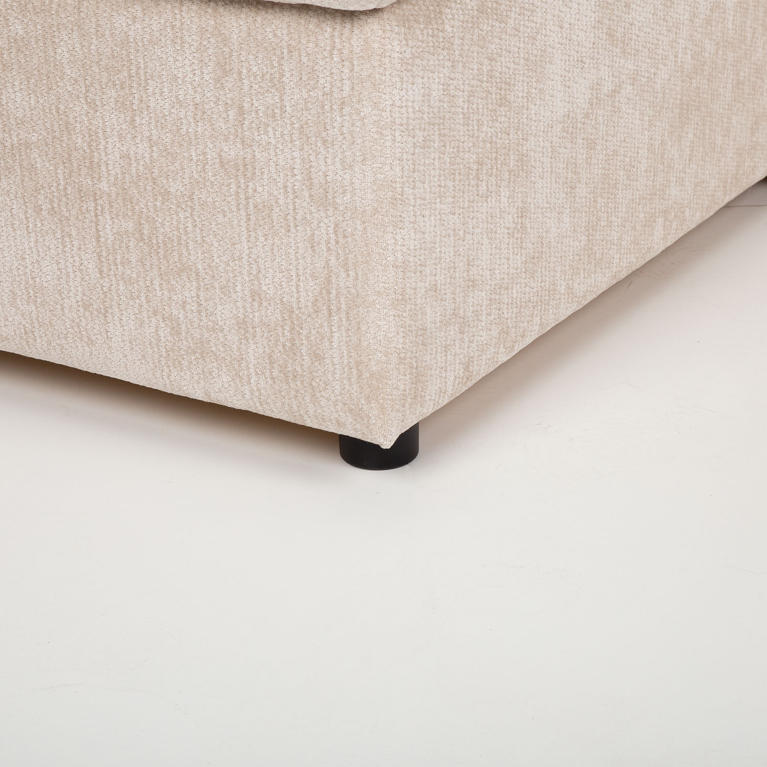 Nurgadiivanvoodi INGA 217x92/160xH92cm, beež sametine