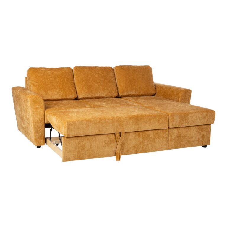 Nurgadiivanvoodi INGA 217x92/160xH92cm, kollane - Image 2