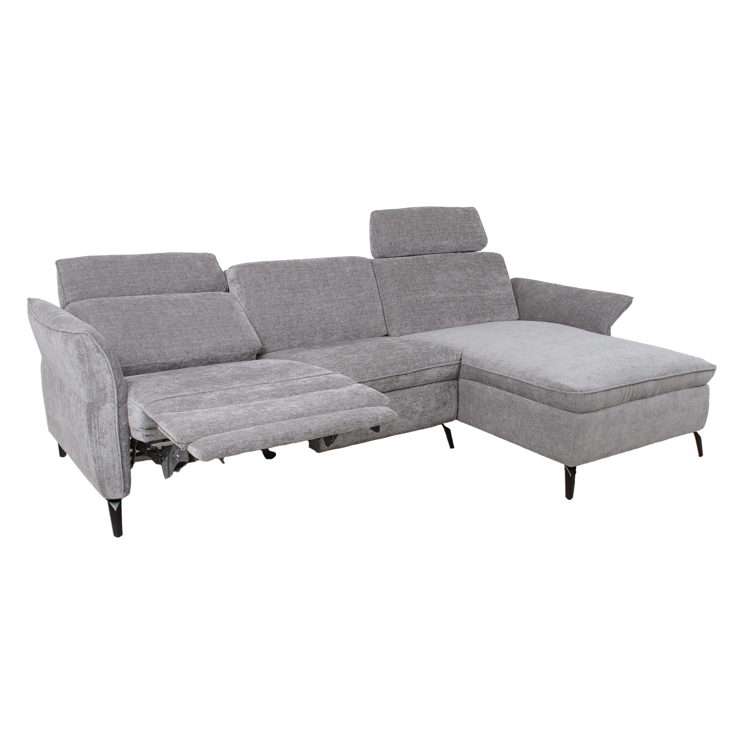 Nurgadiivan DAYTON PN, elektriline recliner 268x94/157xH100cm, helehall