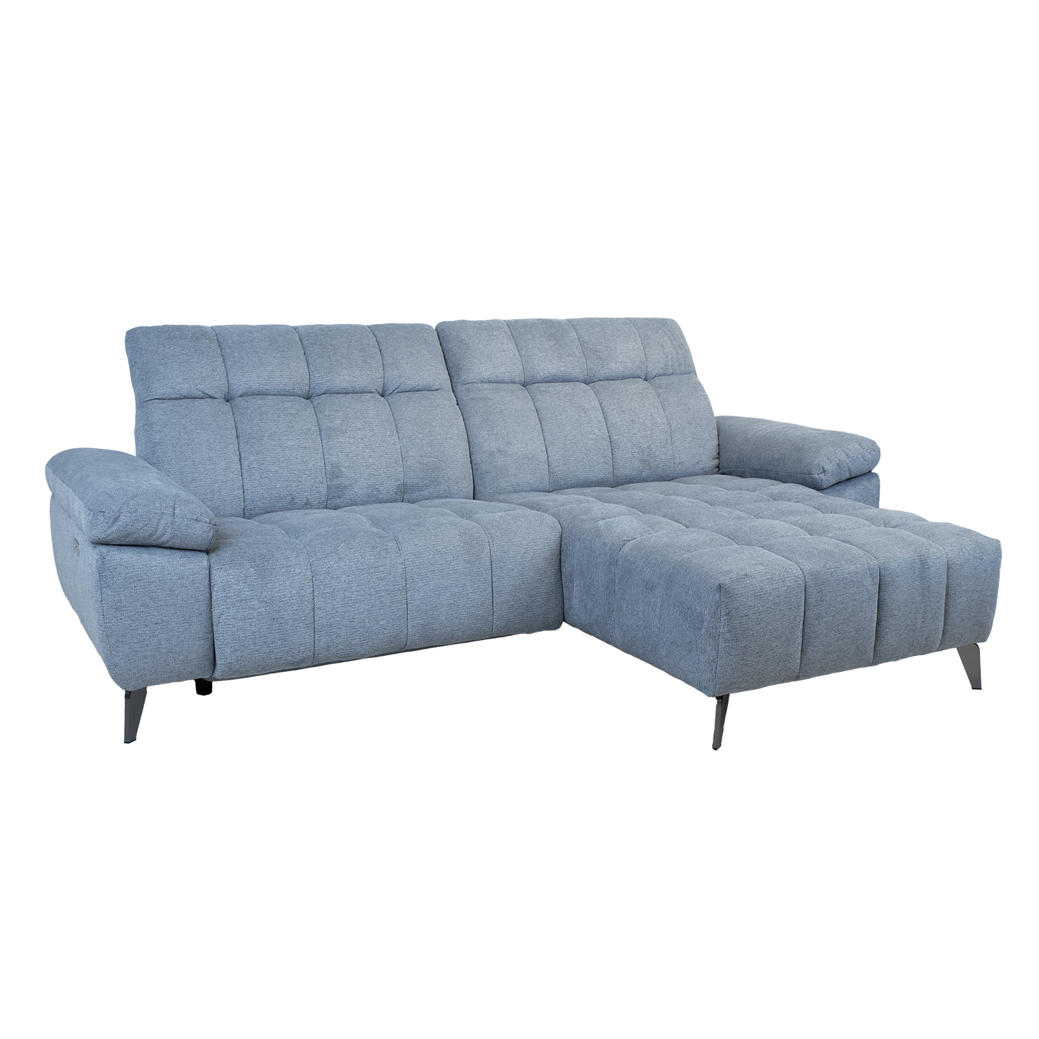 Nurgadiivan LUZERN PN elektriline recliner 264x87/160xH85cm, sinakashall