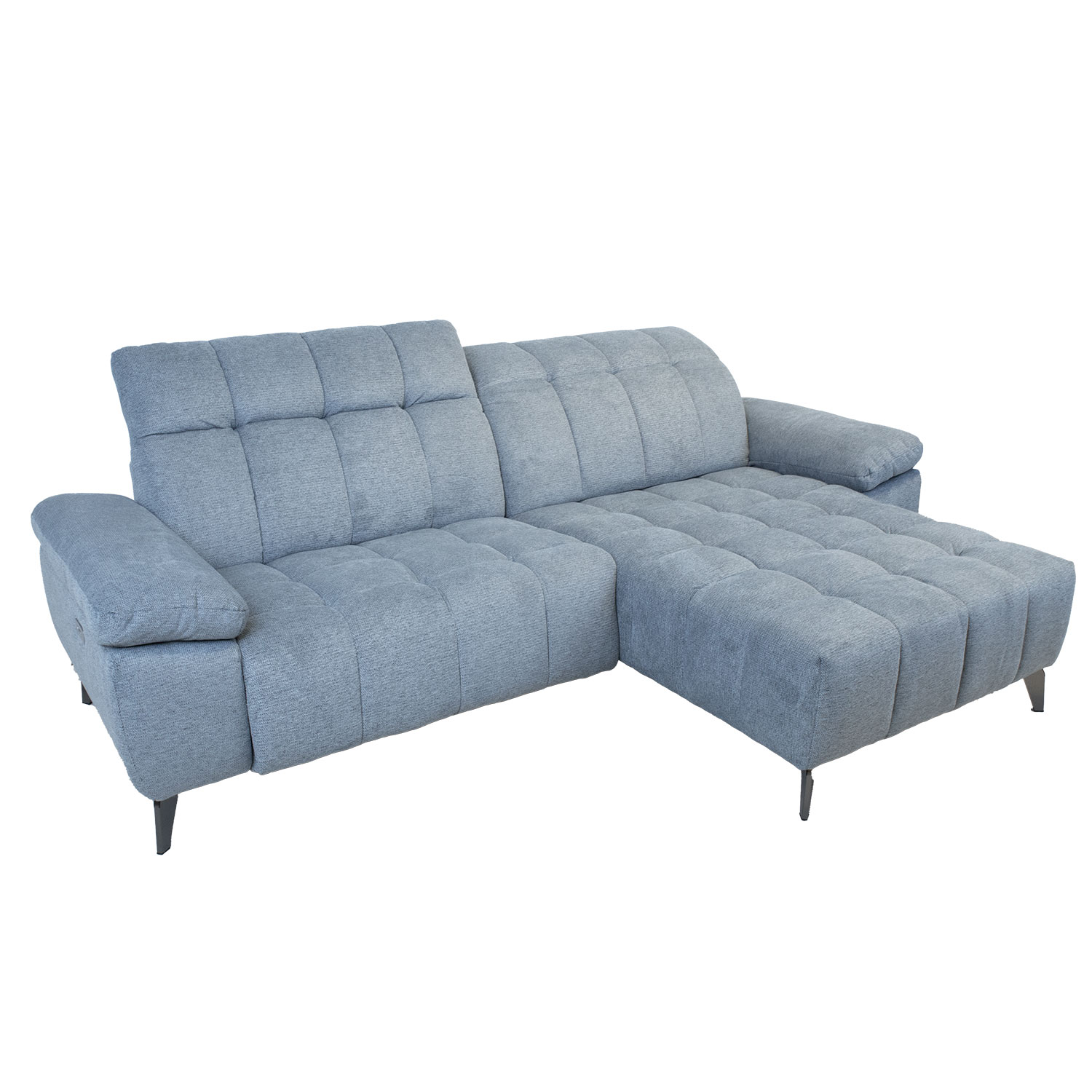 Nurgadiivan LUZERN PN elektriline recliner 264x87/160xH85cm, sinakashall