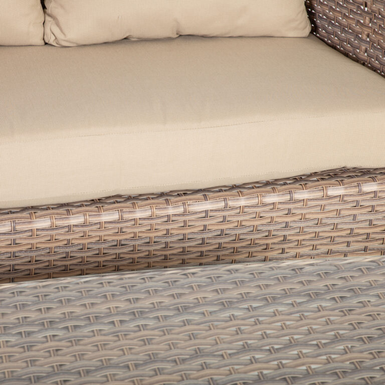 Aiamööblikomplekt EDEN laud, diivan ja 2 tooli, beež - Image 2